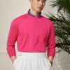 Pink Men’s Ralph Lauren Cotton Crewneck Jumper Sweaters Pink Men’s Ralph Lauren Cotton Crewneck Jumper Sweaters
