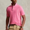 Pink Men’s Ralph Lauren Custom Slim Fit Mesh Polo Shirts Pink Men’s Ralph Lauren Custom Slim Fit Mesh Polo Shirts