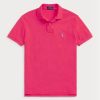 Pink Men’s Ralph Lauren Custom Slim Fit Mesh Polo Shirts