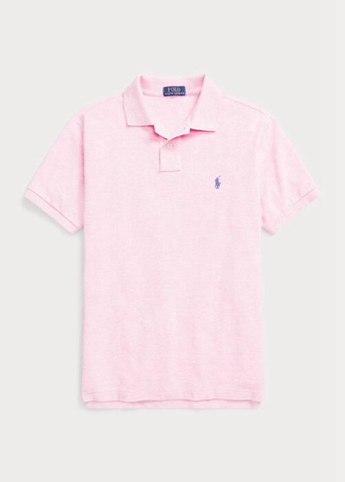 Pink Men’s Ralph Lauren Custom Slim Fit Mesh Polo Shirts Pink Men’s Ralph Lauren Custom Slim Fit Mesh Polo Shirts