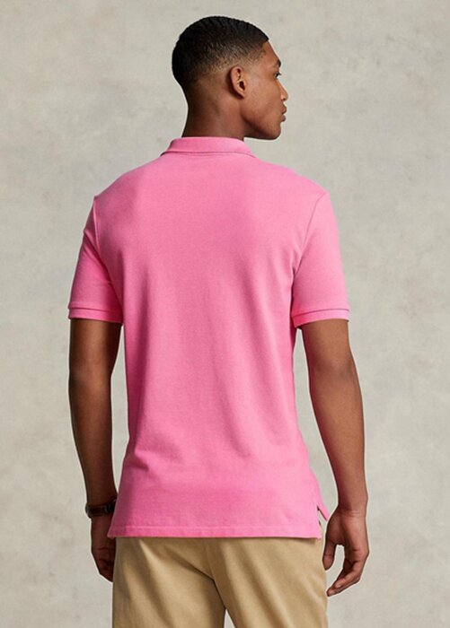 Pink Men’s Ralph Lauren Custom Slim Fit Mesh Polo Shirts Pink Men’s Ralph Lauren Custom Slim Fit Mesh Polo Shirts