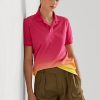 Pink / Orange / Yellow Women’s Ralph Lauren Dip-Dyed Piqué Polo Shirts Pink / Orange / Yellow Women’s Ralph Lauren Dip-Dyed Piqué Polo Shirts