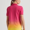 Pink / Orange / Yellow Women’s Ralph Lauren Dip-Dyed Piqué Polo Shirts Pink / Orange / Yellow Women’s Ralph Lauren Dip-Dyed Piqué Polo Shirts