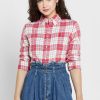 Pink Women’s Ralph Lauren Checked Button Down Shirts