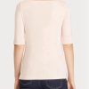 Pink Women’s Ralph Lauren Cotton Boatneck   Tops