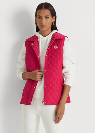 Pink Women’s Ralph Lauren Diamond-Quilted Vest