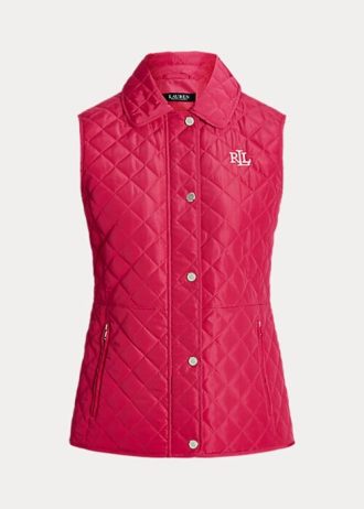 Pink Women’s Ralph Lauren Diamond-Quilted Vest