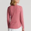 Pink Women’s Ralph Lauren Jersey Quarter-zip Pullover Sweatshirts