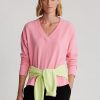 Pink Women’s Ralph Lauren Jersey V-Neck Pullover Sweatshirts Pink Women’s Ralph Lauren Jersey V-Neck Pullover Sweatshirts