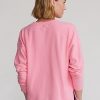 Pink Women’s Ralph Lauren Jersey V-Neck Pullover Sweatshirts Pink Women’s Ralph Lauren Jersey V-Neck Pullover Sweatshirts