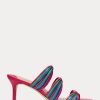 Pink Women’s Ralph Lauren Lorraine Striped Nappa Leather Sandals Pink Women’s Ralph Lauren Lorraine Striped Nappa Leather Sandals