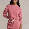 Pink Women’s Ralph Lauren Organic Cotton Crewneck Sweatshirts