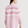 Pink Women’s Ralph Lauren Striped Oversize Linen Shirts
