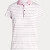 Pink Women’s Ralph Lauren Tailored Fit Jersey Polo Shirts