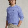 Purple Men’s Ralph Lauren Cable-knit Cotton Jumper Sweaters Purple Men’s Ralph Lauren Cable-knit Cotton Jumper Sweaters