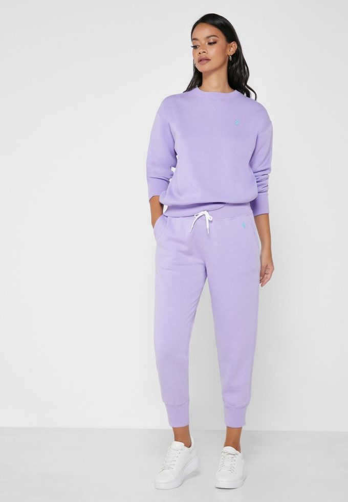 Purple Women’s Ralph Lauren Wide Leg Sweatpants
