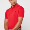 Red Men’s Ralph Lauren Basic Mesh Polo Shirts Red Men’s Ralph Lauren Basic Mesh Polo Shirts