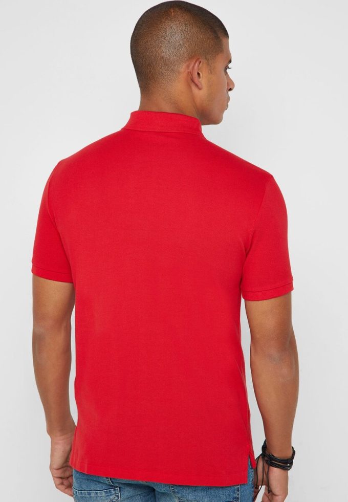 Red Men’s Ralph Lauren Basic Mesh Polo Shirts Red Men’s Ralph Lauren Basic Mesh Polo Shirts
