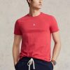 Red Men’s Ralph Lauren Custom Slim Fit Crewneck T Shirts Red Men’s Ralph Lauren Custom Slim Fit Crewneck T Shirts