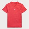 Red Men’s Ralph Lauren Custom Slim Fit Crewneck T Shirts Red Men’s Ralph Lauren Custom Slim Fit Crewneck T Shirts