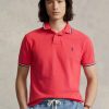 Red Men’s Ralph Lauren Custom Slim Fit Mesh Polo Shirts Red Men’s Ralph Lauren Custom Slim Fit Mesh Polo Shirts