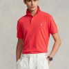 Red Men’s Ralph Lauren Custom Slim Fit Mesh Polo Shirts Red Men’s Ralph Lauren Custom Slim Fit Mesh Polo Shirts