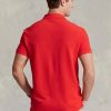 Red Men’s Ralph Lauren Custom Slim Fit Mesh Polo Shirts Red Men’s Ralph Lauren Custom Slim Fit Mesh Polo Shirts
