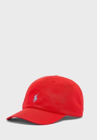 Red Men’s Ralph Lauren Essential Curved Peak Hats
