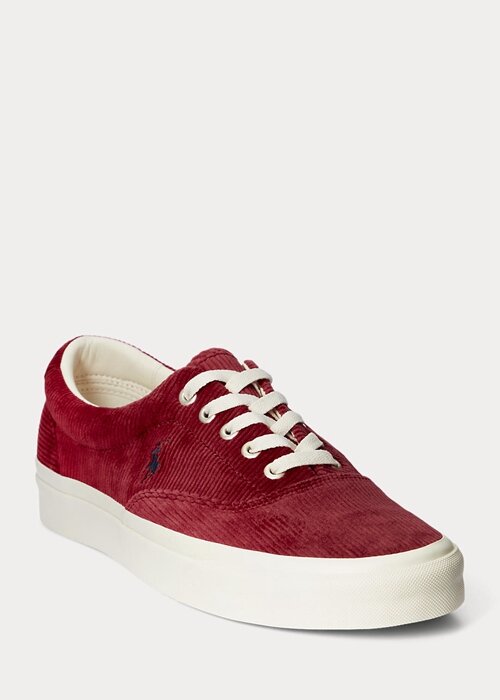 Red Men’s Ralph Lauren Keaton Corduroy Sneakers Red Men’s Ralph Lauren Keaton Corduroy Sneakers