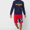 Red Men’s Ralph Lauren Logo Shorts