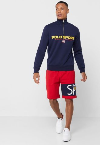 Red Men’s Ralph Lauren Logo Shorts