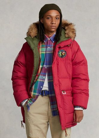 Red Men’s Ralph Lauren Reversible Down Parka  Jackets