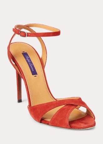 Red Women’s Ralph Lauren Kandice Goat-Suede Heels Red Women’s Ralph Lauren Kandice Goat-Suede Heels