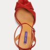 Red Women’s Ralph Lauren Kandice Goat-Suede Heels Red Women’s Ralph Lauren Kandice Goat-Suede Heels