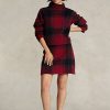 Red Women’s Ralph Lauren Plaid Alpaca-Blend Skirts Red Women’s Ralph Lauren Plaid Alpaca-Blend Skirts