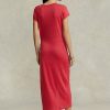 Red Women’s Ralph Lauren Tie-Detail Linen Jersey Dress