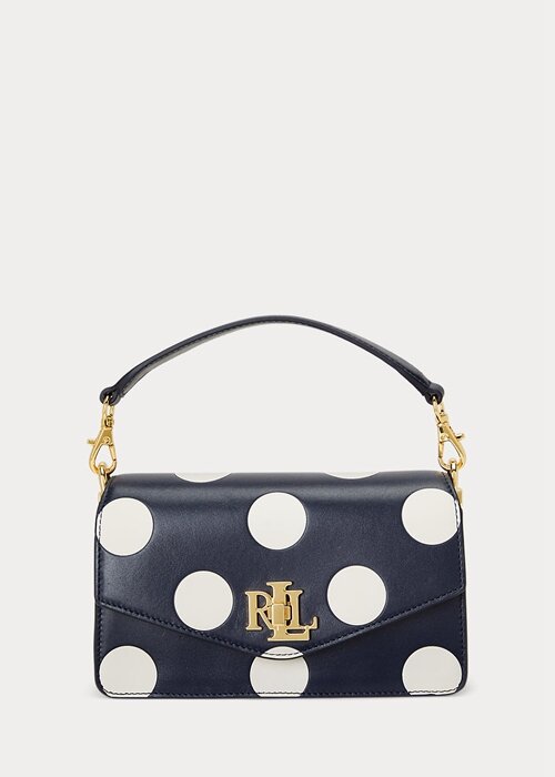 Refined Navy/Vanilla Women’s Ralph Lauren Polka-Dot Small Tayler Crossbody Bags Refined Navy/Vanilla Women’s Ralph Lauren Polka-Dot Small Tayler Crossbody Bags
