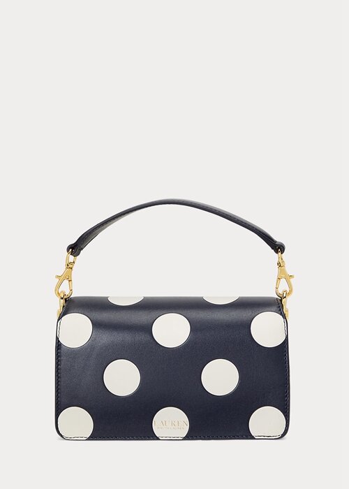 Refined Navy/Vanilla Women’s Ralph Lauren Polka-Dot Small Tayler Crossbody Bags Refined Navy/Vanilla Women’s Ralph Lauren Polka-Dot Small Tayler Crossbody Bags