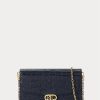 Refined Navy Women’s Ralph Lauren Embossed Leather Medium Adair Crossbody Bags Refined Navy Women’s Ralph Lauren Embossed Leather Medium Adair Crossbody Bags