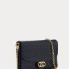 Refined Navy Women’s Ralph Lauren Embossed Leather Medium Adair Crossbody Bags Refined Navy Women’s Ralph Lauren Embossed Leather Medium Adair Crossbody Bags