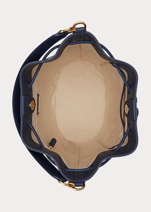 Refined Navy Women’s Ralph Lauren Leather Large Andie Handbag Refined Navy Women’s Ralph Lauren Leather Large Andie Handbag