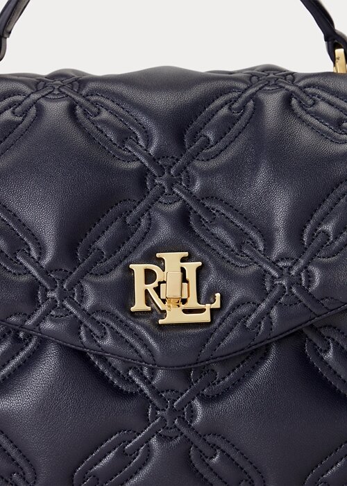 Refined Navy Women’s Ralph Lauren Quilted Leather Medium Farrah Satchel Bags Refined Navy Women’s Ralph Lauren Quilted Leather Medium Farrah Satchel Bags