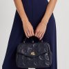 Refined Navy Women’s Ralph Lauren Quilted Leather Medium Farrah Satchel Bags Refined Navy Women’s Ralph Lauren Quilted Leather Medium Farrah Satchel Bags