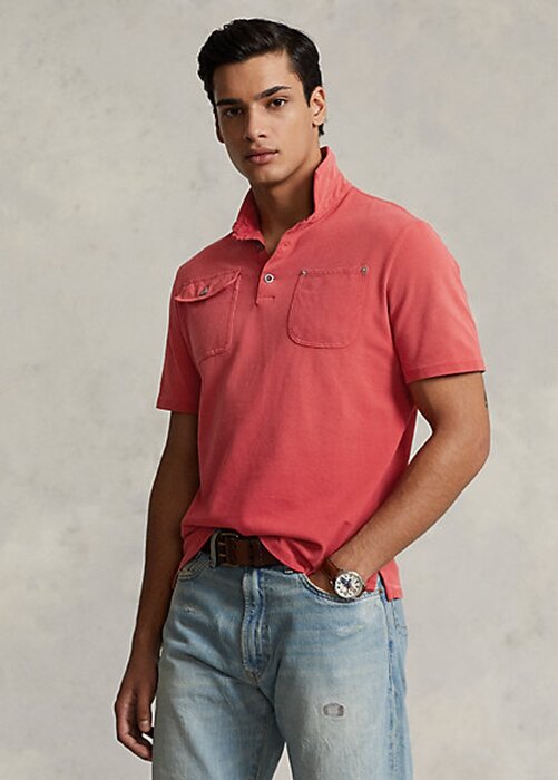 Rose Men’s Ralph Lauren Classic Fit Mesh Pocket Polo Shirts Rose Men’s Ralph Lauren Classic Fit Mesh Pocket Polo Shirts