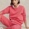 Rose Women’s Ralph Lauren Fleece Crewneck Pullover Sweatshirts