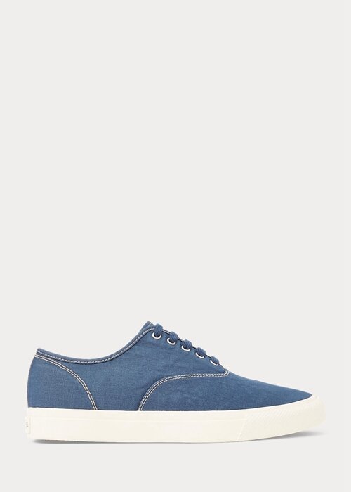 Royal Blue Men’s Ralph Lauren Canvas Sneakers Royal Blue Men’s Ralph Lauren Canvas Sneakers