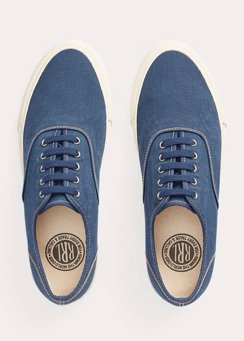Royal Blue Men’s Ralph Lauren Canvas Sneakers Royal Blue Men’s Ralph Lauren Canvas Sneakers