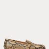 Snake Women’s Ralph Lauren Avah Welington Ayers Snakeskin Loafers