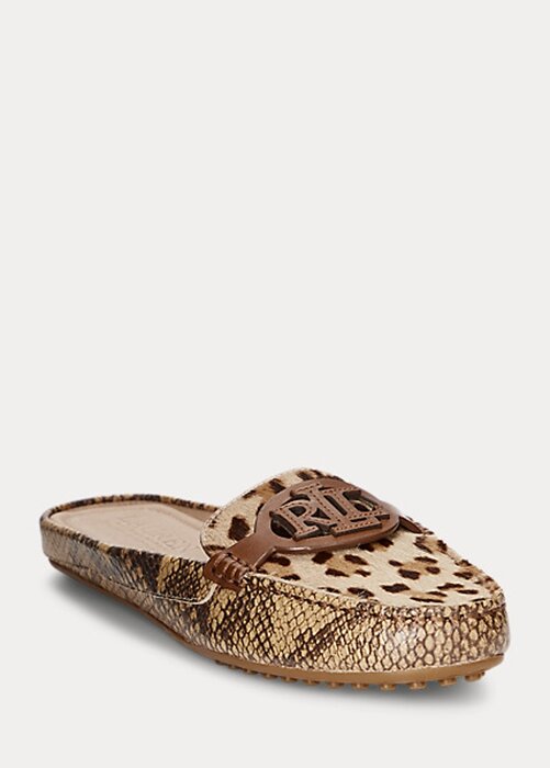 Snake Women’s Ralph Lauren Brynn Embossed Leather & Haircalf Driver Flat Shoes Snake Women’s Ralph Lauren Brynn Embossed Leather & Haircalf Driver Flat Shoes