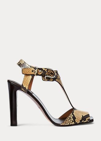 Snake Women’s Ralph Lauren Emilie Welington Ayers Snakeskin Sandals